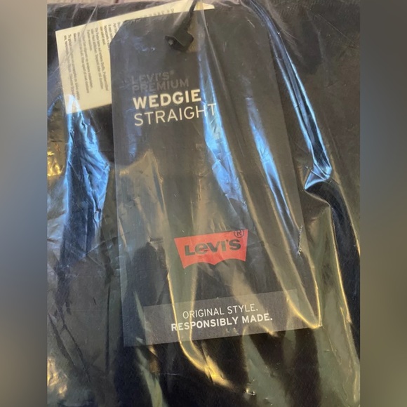 Levi's PremiumWEDGIE STRAIGHT FIT WOMEN'S JEANS; 26x26 Black Sprout - Picture 12 of 12